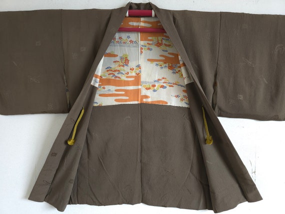 Antique Japanese Silk KIMONO Robe , Haori,Gown, D… - image 1