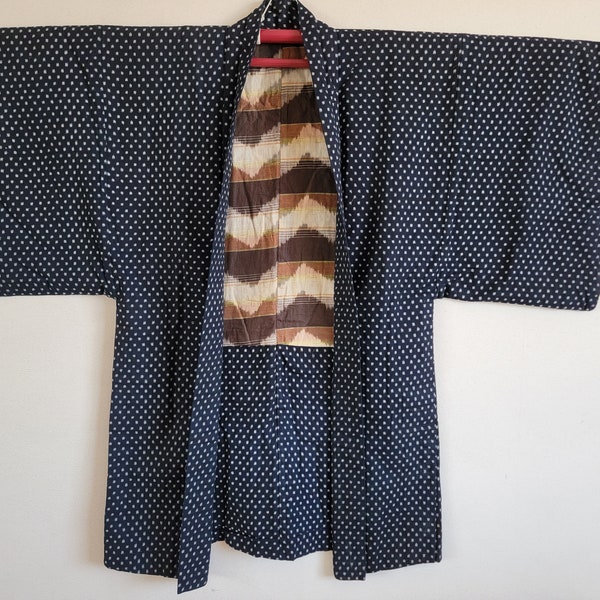 Japanse vintage NORAGI, BORO, KIMONO jas, gratis verzending