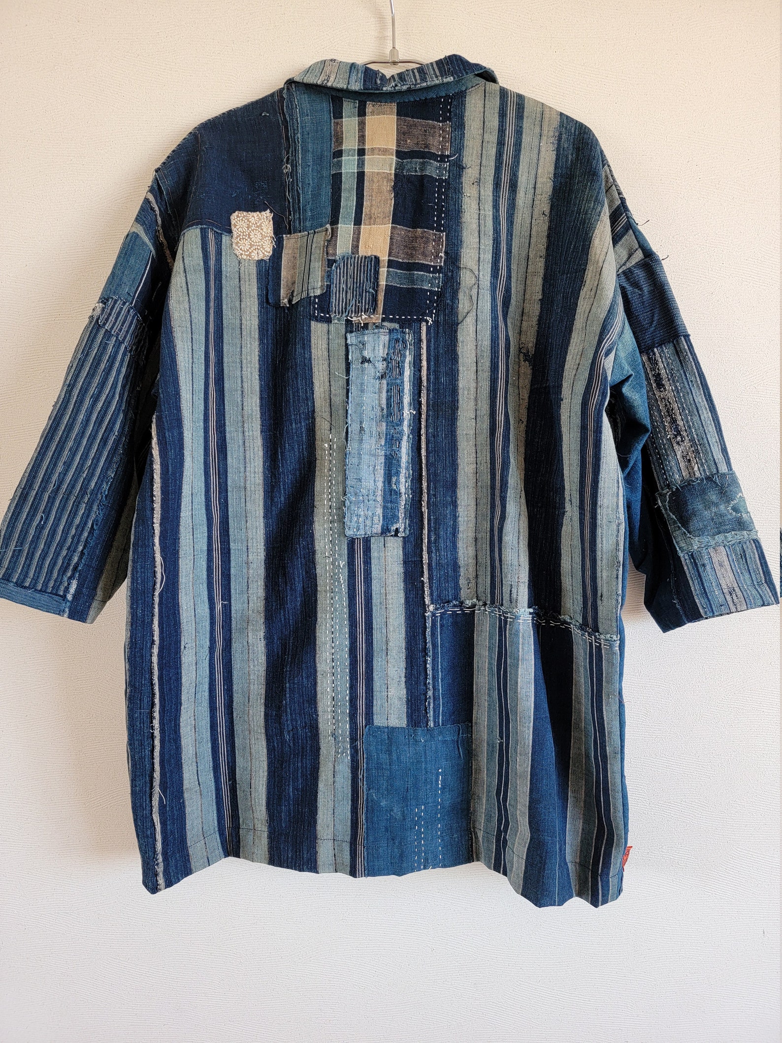 Vintage Japanese clothes remake handmade BORO BORO JACKET | Etsy
