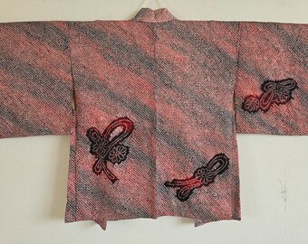 Veste KIMONO en soie japonaise haori,Shibori,Robe KIMONO,Antique15