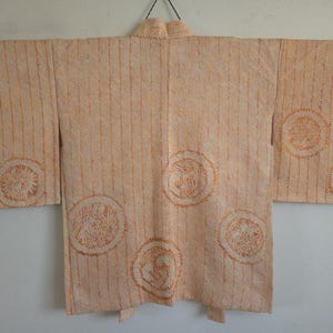 Japanese Silk KIMONO Jacket, Shibori, KIMONO Jacket, Free Shipping　105