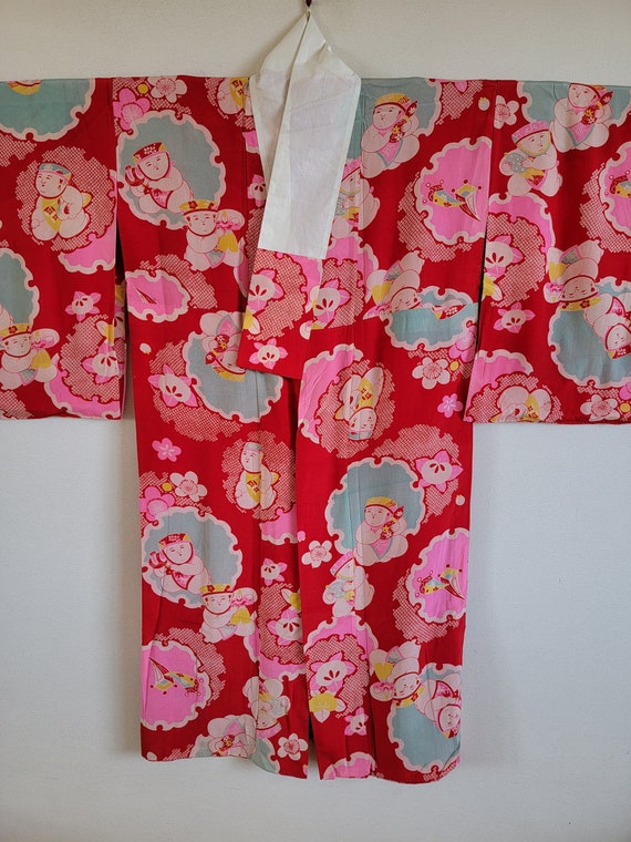 Japanese Silk Kimono juban ,gown, Dressing,Linger… - image 1
