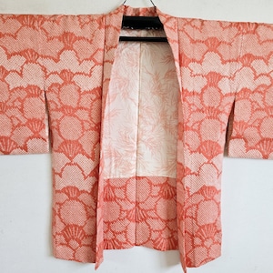 Japanese Silk KIMONO Jacket, Shibori, KIMONO Jacket, Free Shipping　104