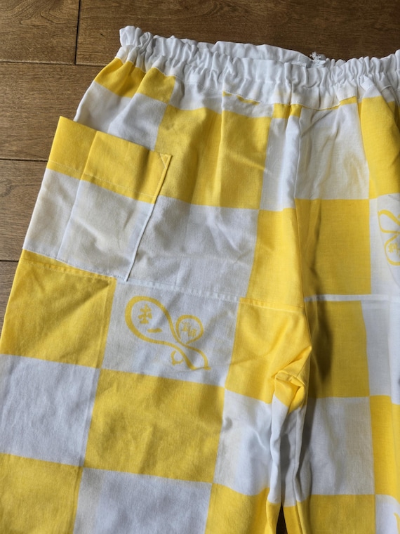 Kimono remake, Tenugui, patchwork, pants - image 8