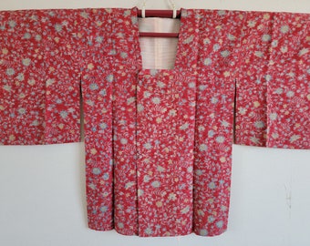 Japanese Silk Kimono jacket haori, Kimono dress, Antique13