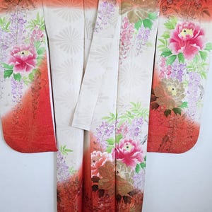 Japanese Silk KIMONO Robe ,Furisode,KIMONO Dress,Wedding KIMONO,88
