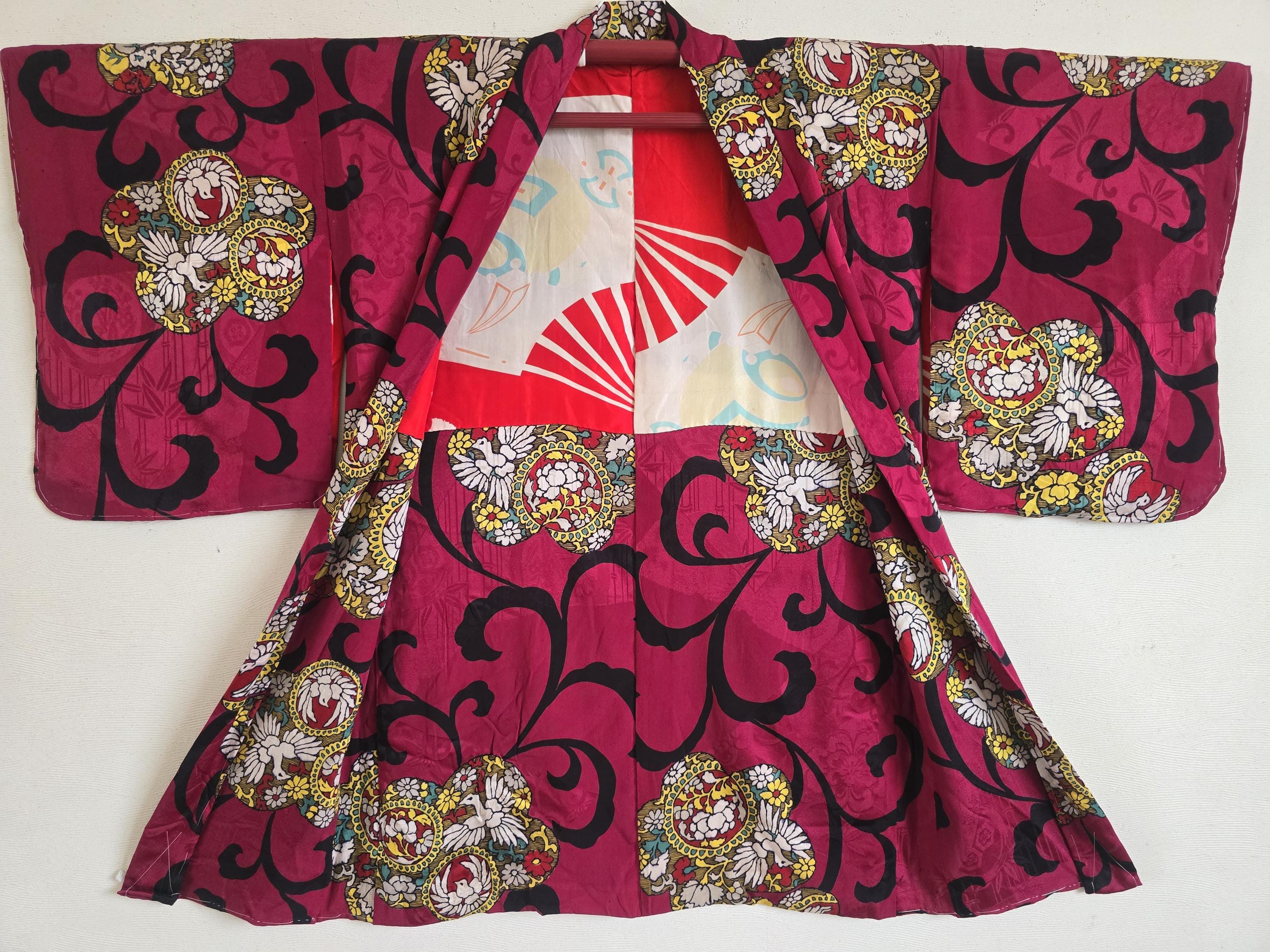 1920s,Vintage Japanese Silk KIMONO jacket,Haori, 129