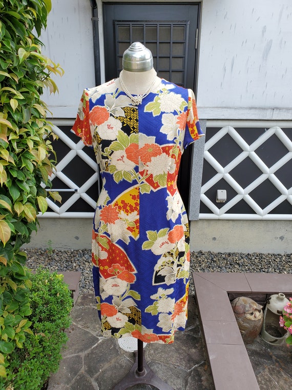 Kimono remake handmade nice pattern remake dress … - image 1