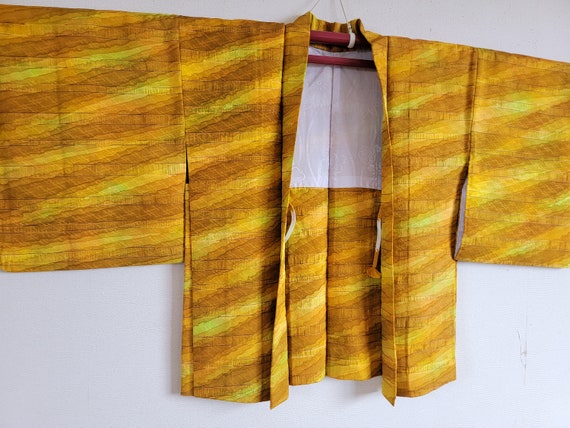 Antique Japanese Silk KIMONO Robe , Haori,Gown, D… - image 3