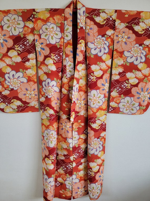 Japanese Silk Kimono Robe, gown, Dressing,Lingeri… - image 1