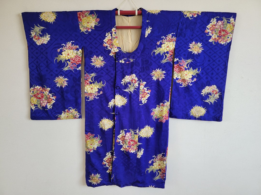 Antique Japanese Silk KIMONO Robe, Haori,gown, Dressing,lingerie