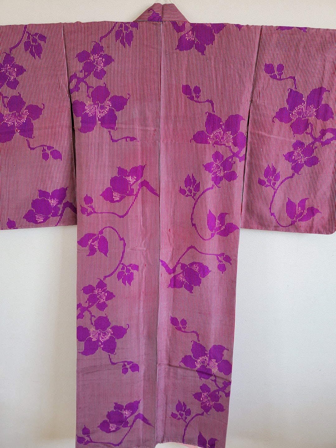 Antique Japanese Silk Kimono Robe Gown Dressing Lingerie Etsy