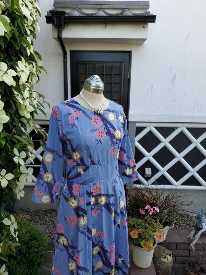 Vintage Japanese Yukata Remake Handmade Yukata One Piecefree Etsy