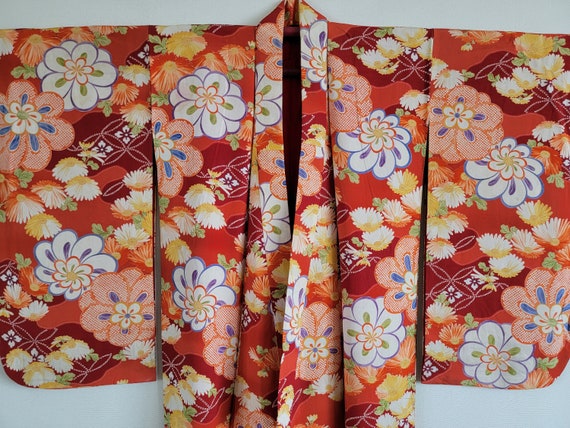 Japanese Silk Kimono Robe, gown, Dressing,Lingeri… - image 3