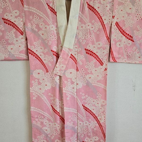 Antique Japanese Silk Kimono, Kimono Dress, Antique17