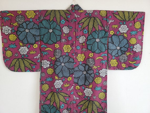 Antique Japanese Silk KIMONO Robe, Haori,Gown, Dr… - image 5