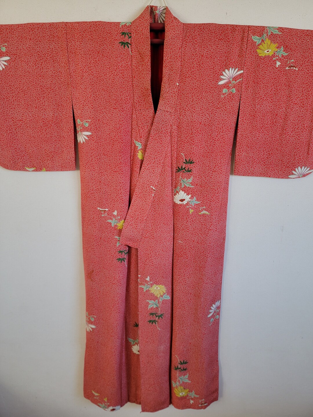 Japanese Silk Kimono Robe, Gown, Dressing,lingerie, Nightwear