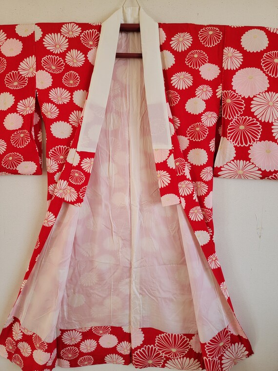 Japanese Silk Kimono juban, gown, Dressing, Linge… - image 10