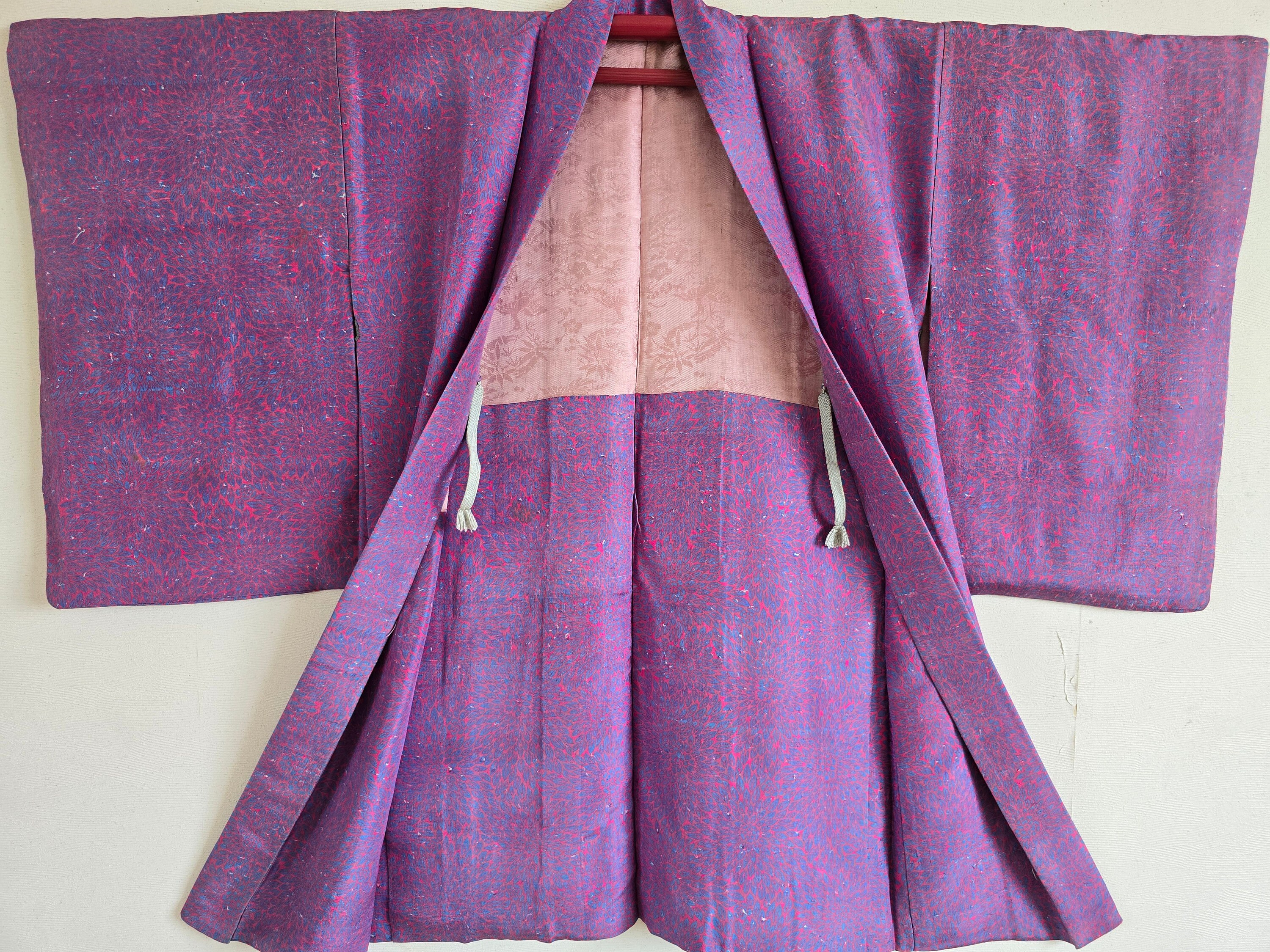 Antique Japanese Silk KIMONO Jacket Haori ,KIMONO Jacket,Fpree Shipping 38