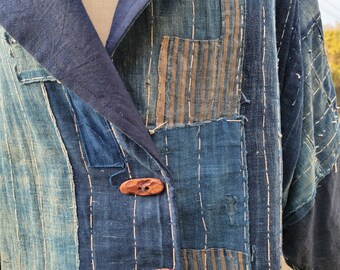 Vintage Japanese Clothes Remake Handmade, BORO , BORO JACKET