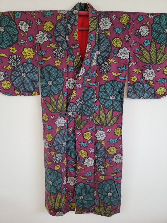 Antique Japanese Silk KIMONO Robe, Haori,Gown, Dr… - image 1