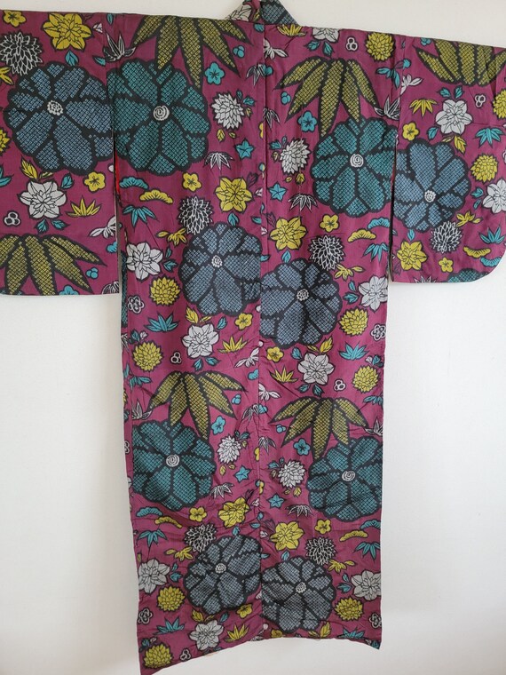 Antique Japanese Silk KIMONO Robe, Haori,Gown, Dr… - image 6