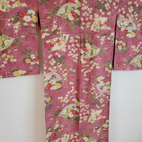 Antique Silk shops Kimono Robe, gown, Dressing,Lingerie, Nightwear,Traditional Dress,Free Shipping