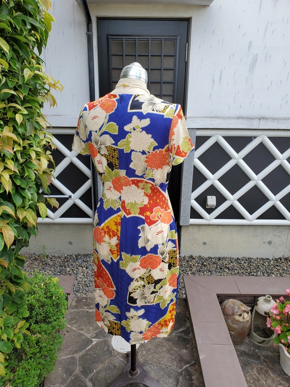 Kimono remake handmade nice pattern remake dress … - image 9