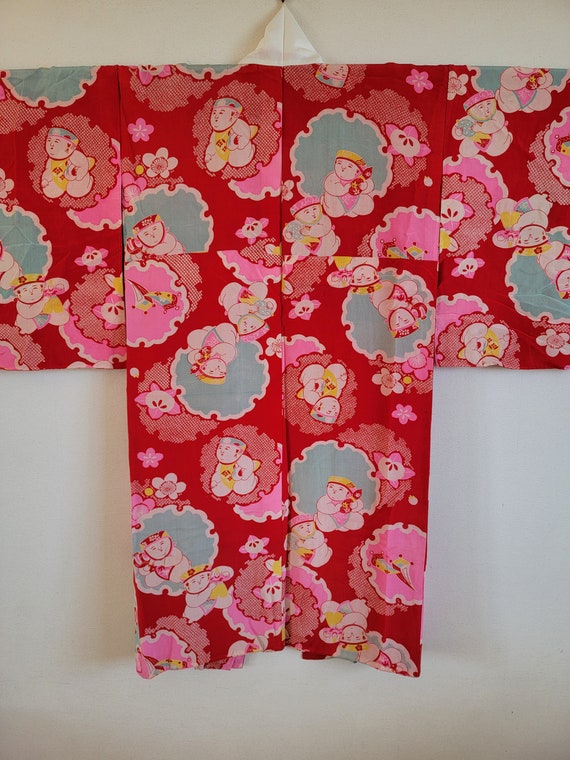 Japanese Silk Kimono juban ,gown, Dressing,Linger… - image 2