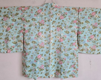 Veste KIMONO en polyester japonais haori, robe KIMONO, Antique18