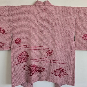 Japanese Silk KIMONO Jacket, Shibori, KIMONO Jacket, Free Shipping　105