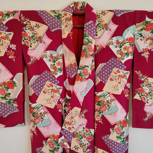 Antique shops Silk Kimono Robe, gown, Dressing,Lingerie, Nightwear,Traditional Dress,Free Shipping