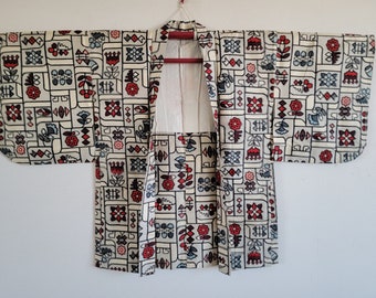 Antique Japanese Silk KIMONO jacket haori,Haori,KIMONO Dress,Antique Ho