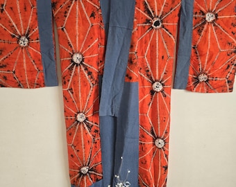 1890s,Antique Japanese Silk Kimono  , gown, Dressing,Lingerie, Nightwear,Traditional Dress,　139