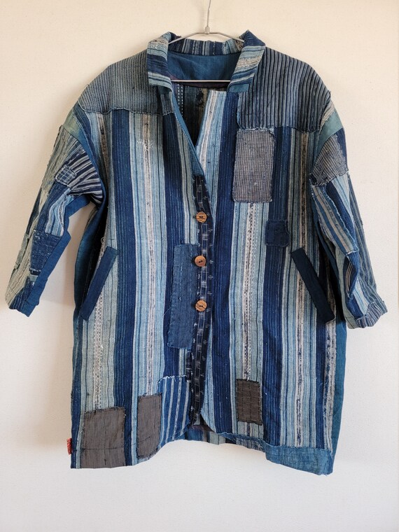 Vintage Japanese clothes remake handmade, BORO , BORO JACKET 