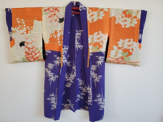 Antique Japanese Silk KIMONO Jacket Haori ,KIMONO