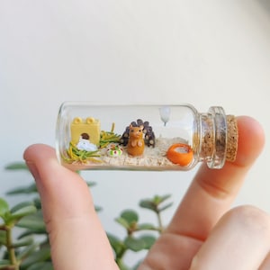 Mini Hamster Glass Habitat With Ventilation photo