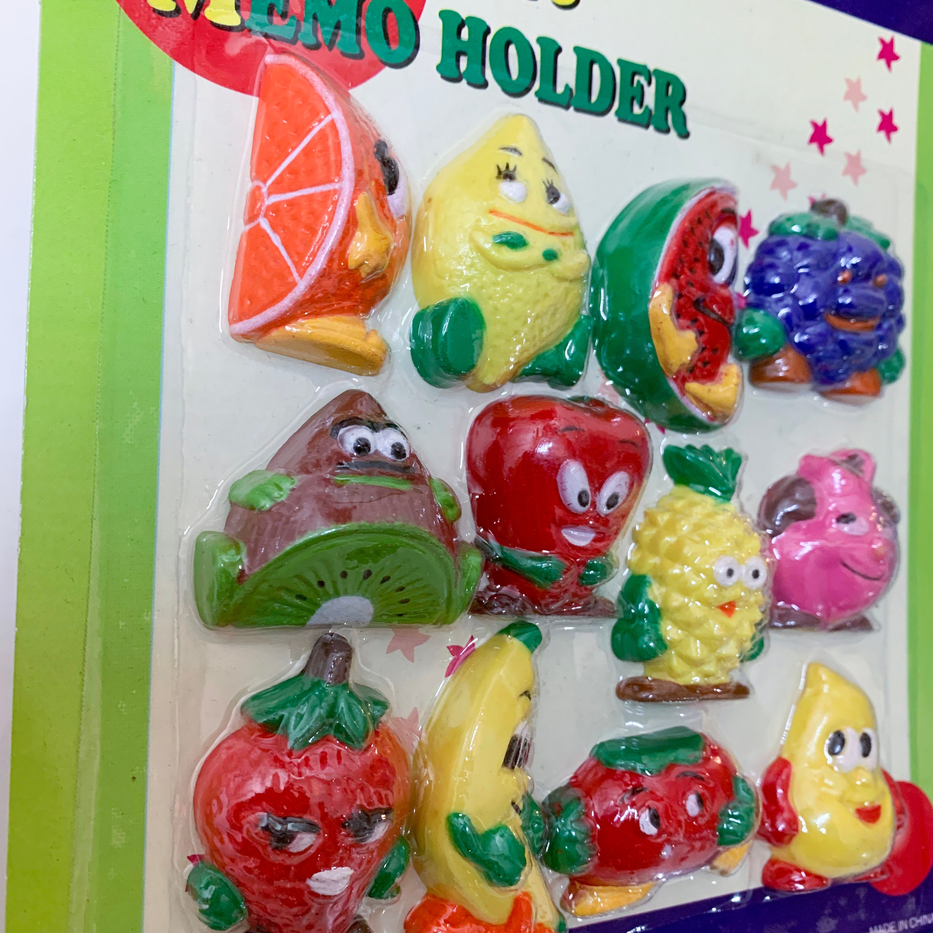 Vintage animated faces fruit still in package 12 Etsy