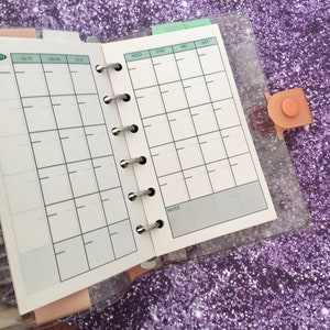 Bon Bon Cat Schedule Book Planner Peach Color Binder Calendar Monthly Weekly Notes Address Memo Notes Vintage bonbon image 6