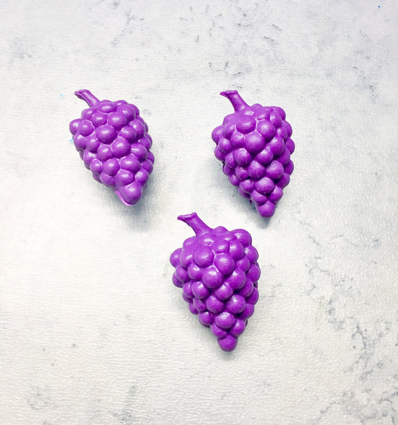 3 Diener 1982 Grape Erasers Pencil Topper Scented Grape Smell Etsy