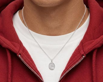 Men’s Dog Nose Print Necklace