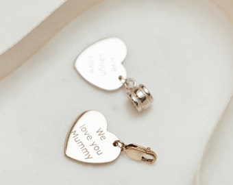 Sterling Silver In Your Words Text Charms