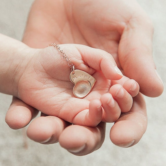 Make a pretty fingerprint necklace in minutes! DIY gift idea - It's Always  Autumn