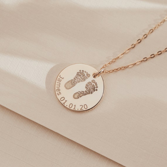 14K Gold Personalized Date Necklace - ANMA Jewellery