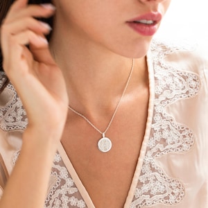 Triple Round Fingerprint Pendant Necklace