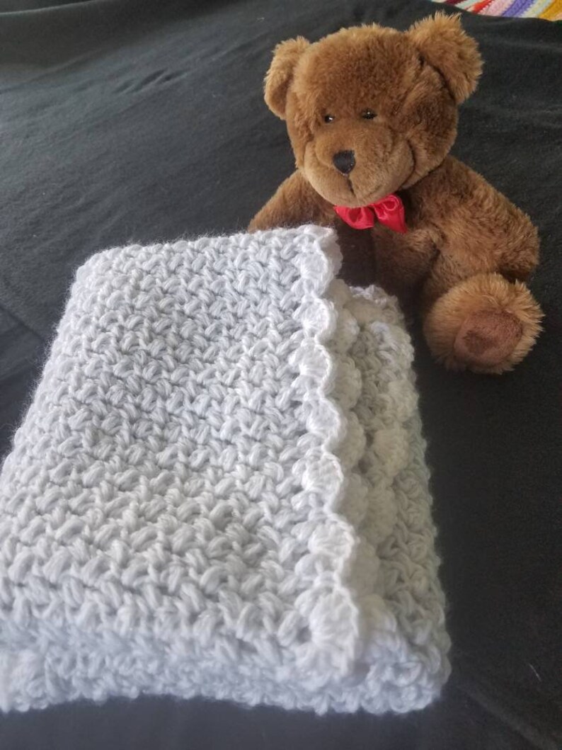 Adorable Bean Stitch Baby Blanket. for New Born Infant Etsy