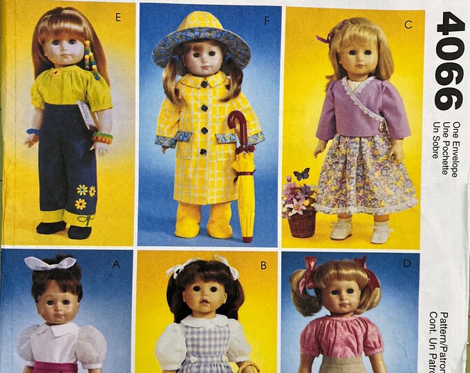 Style 4066 Pattern Mccalls 4066 Doll Clothes Pattern - Etsy