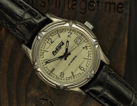 Vintage Watch REKORD Mechanical Russian Dress wris