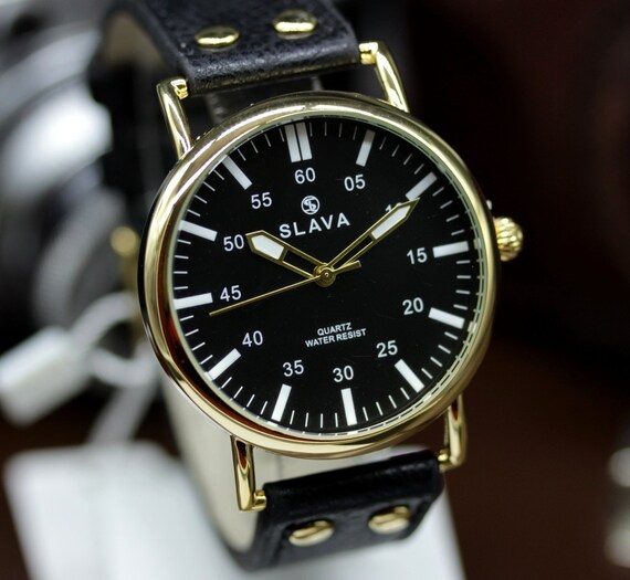 vintage style pilot watch