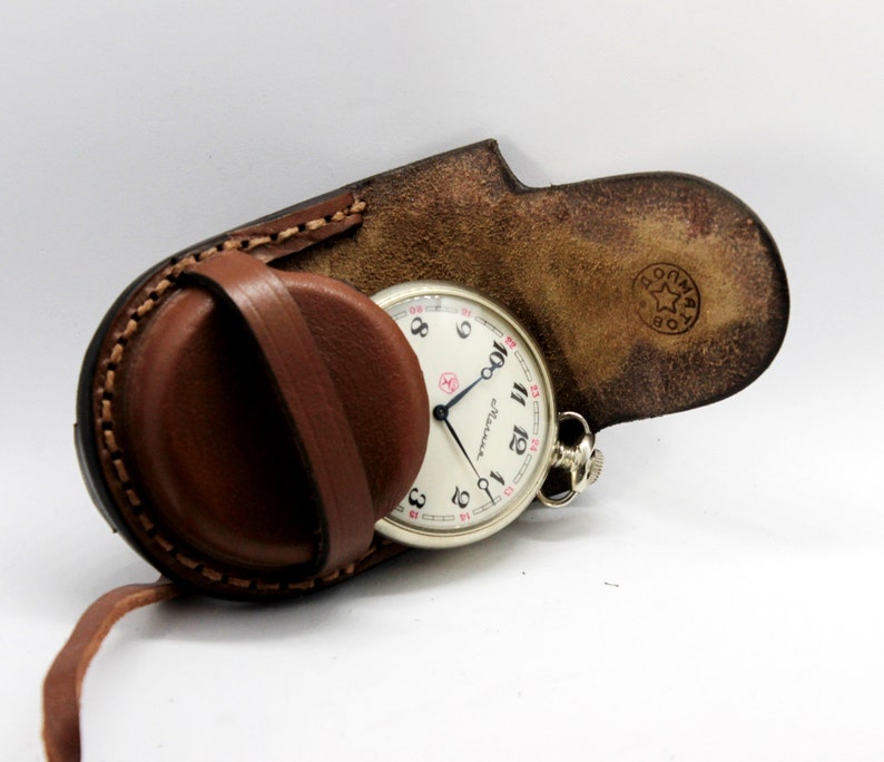 Antique WW1 times New Leather Case for Pocket Watch 4550mm Etsy